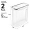 Sorbus Clear Plastic 2-Pack Airtight Coffee Bean Storage Container Set with Easy-Access Lids